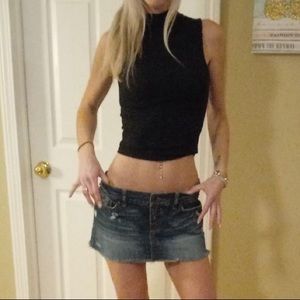 Sexy no boundaries ribbed crop top black size small